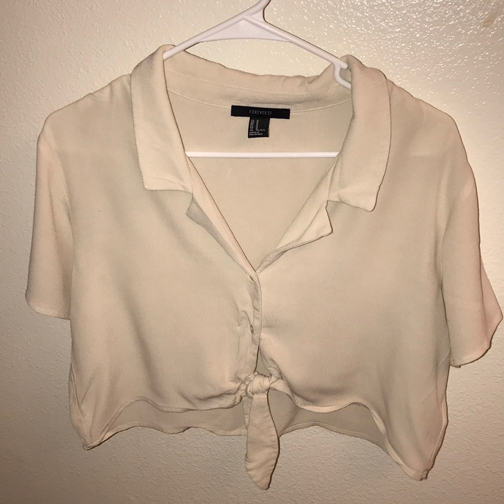 Forever21 crop loose blouse